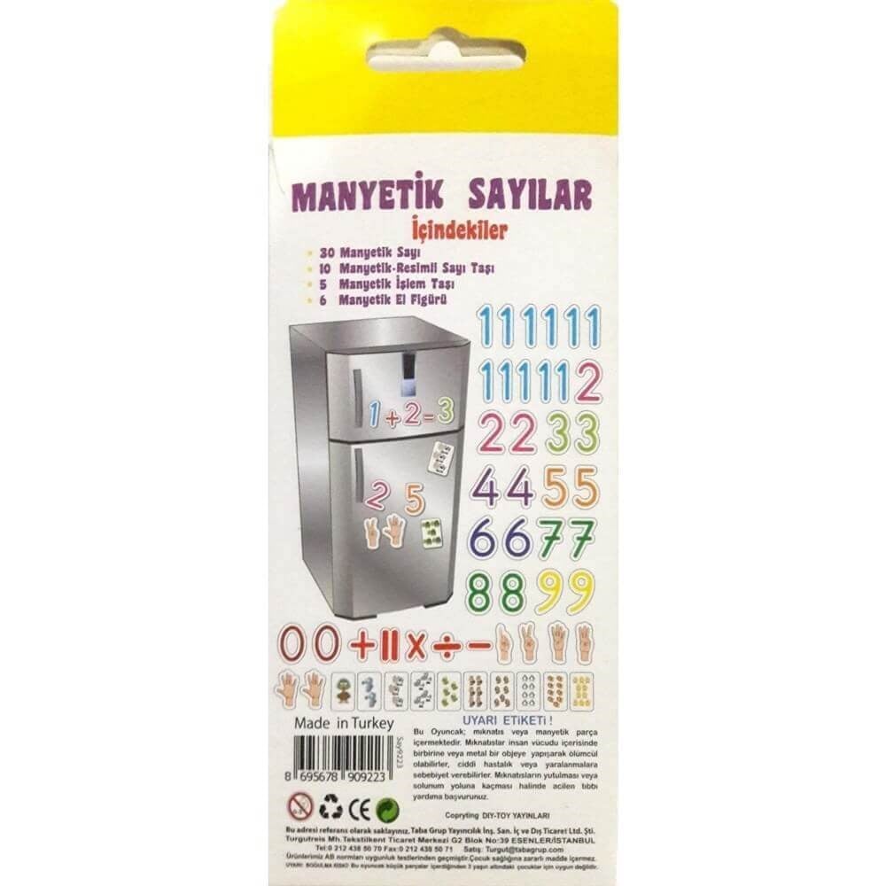 Diytoy Manyetik Sayılar (Mükerrer) Diytoy T00009223-HT