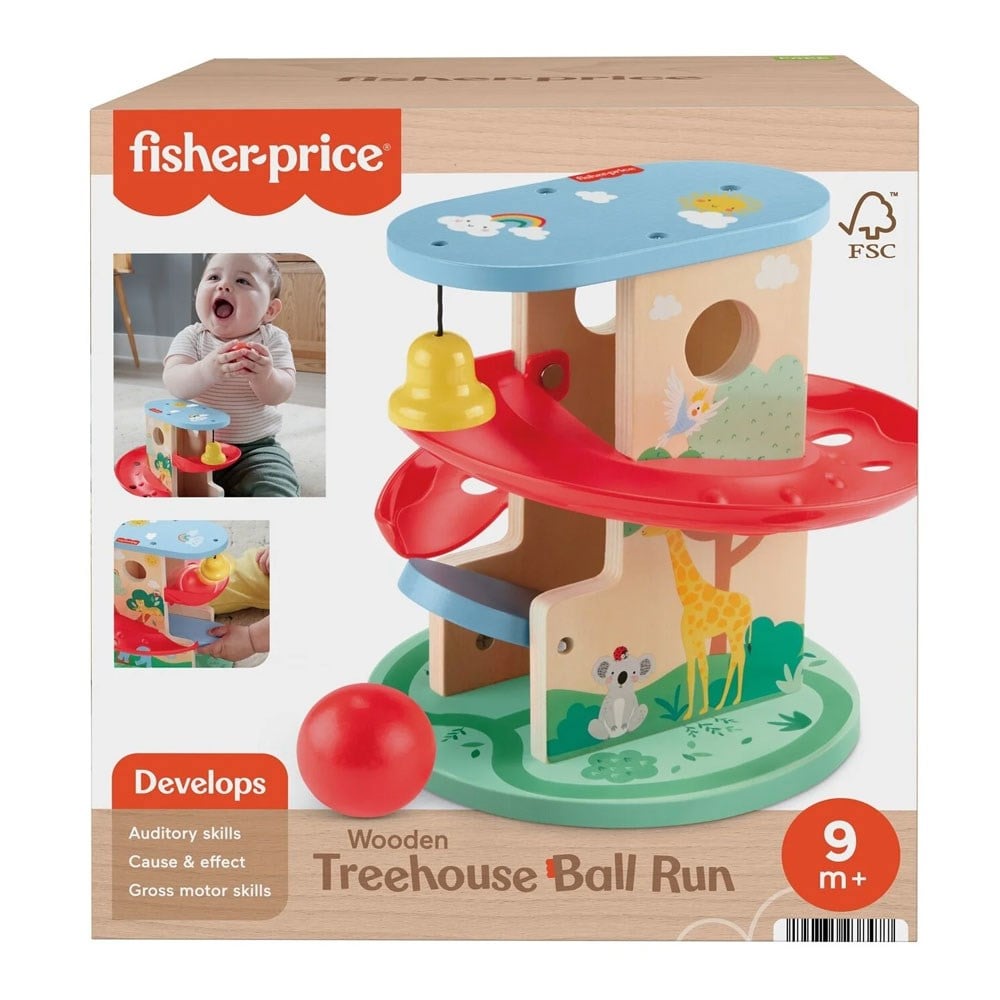 Fisher-Price Ahşap Ağaç Ev Top Kaydırağı HXT92 Fisher Price HXT92