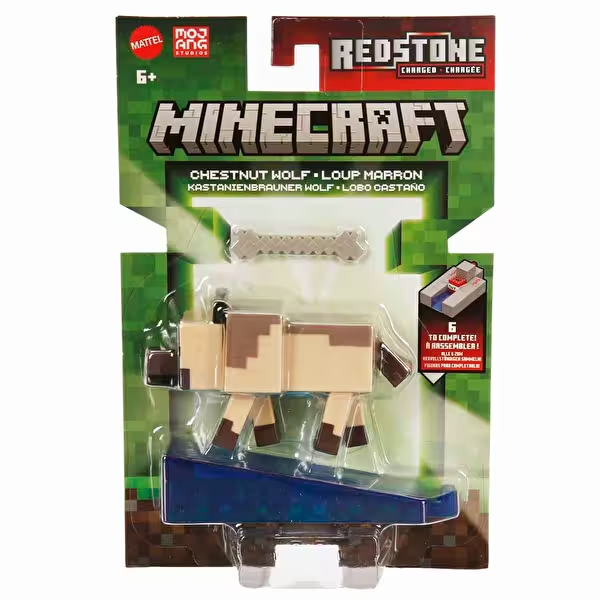 MINECRAFT BLOK OLUSTUR SERISI FIGURLERI CHESTNUT WOLF GTP08-JJR90 Diğer JJR90