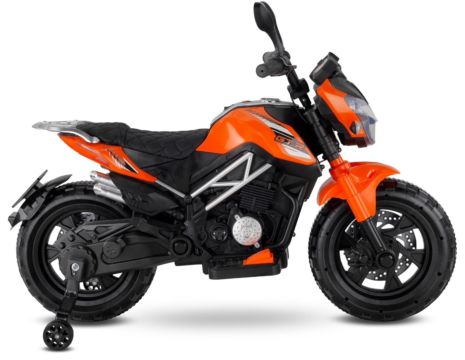 BABYHOPE 447 MOTOCROSS AKULU MOTORSIKLET 12V TURUNCU Diğer 447 MTCRSS T