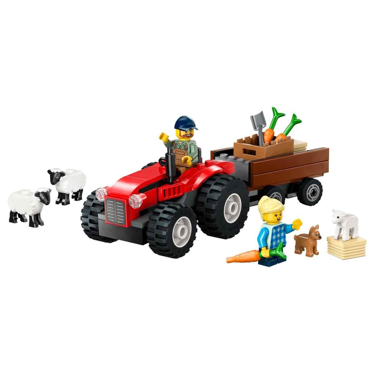 LEGO CITY ROMORKLU KIRMIZI CIFTLIK TRAKTORU VE KOYUN 60461 Diğer LSC60461