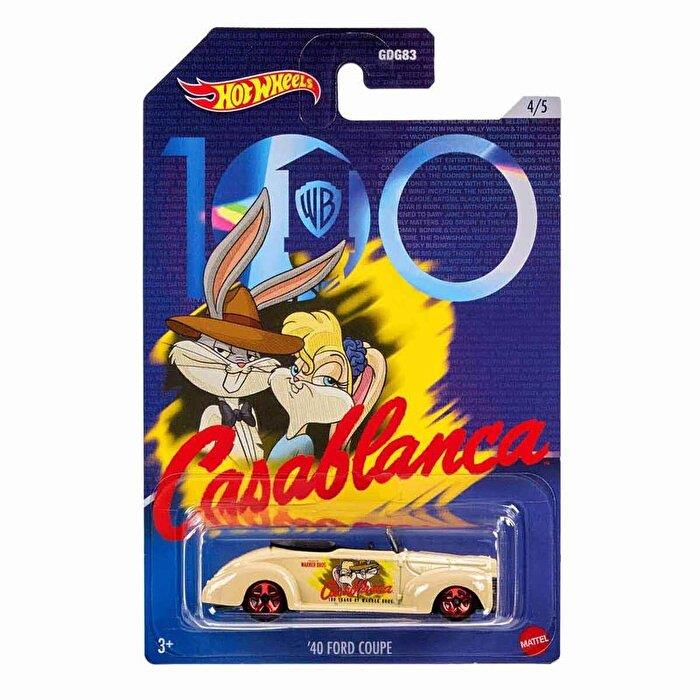 HOT WHEELS WARNER BROS 100. YIL TEMALI ARABALAR 40 FORD COUPE HMV73-HLK31 Diğer HLK31
