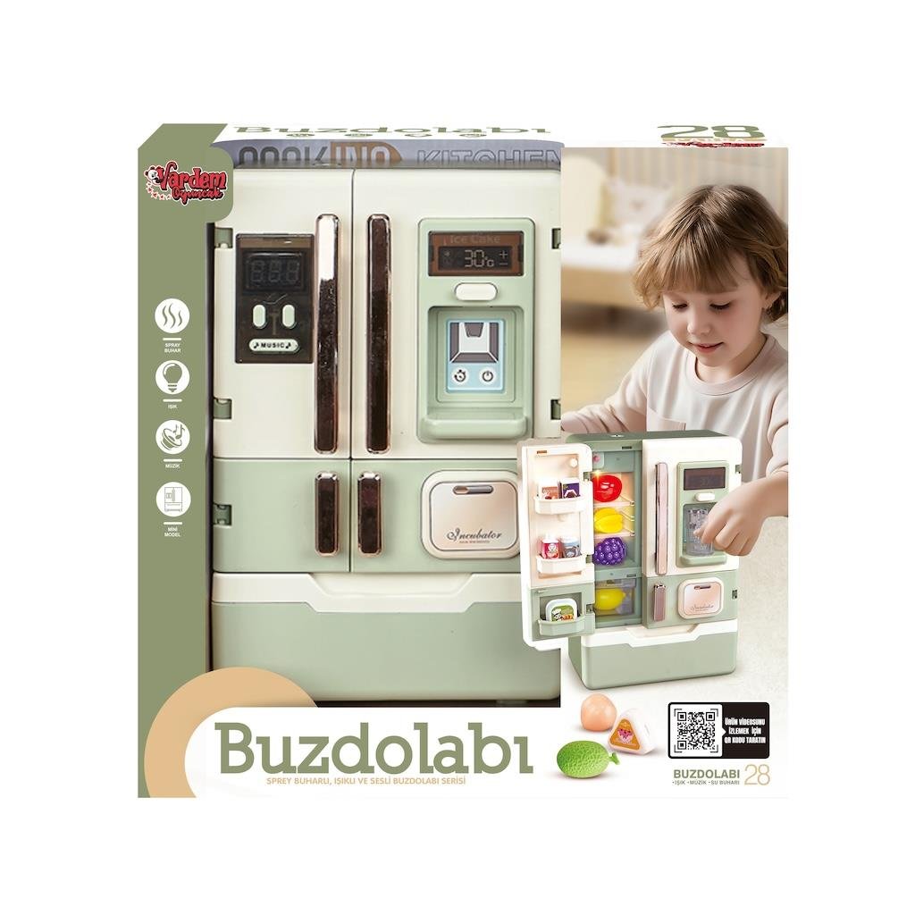 VARDEM ISIKLI VE MUZIKLI BUHAR CIKARAN 28 PARCA AKSESUARLI BUZDOLABI Diğer VRD10650