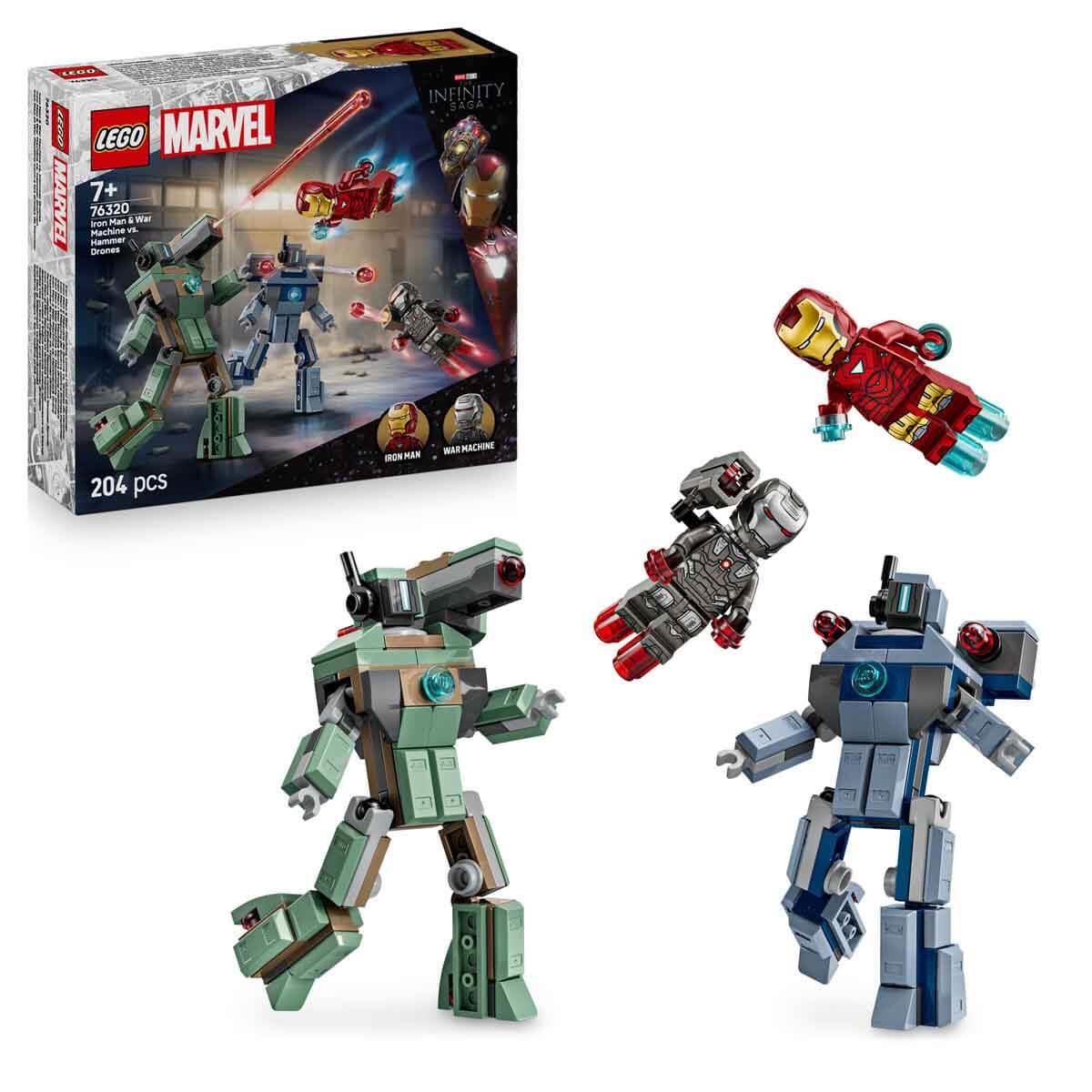 LEGO MARVEL IRON MAN VE WAR MACHINE HAMMER INSANSIZ HAVA ARACLARINA KARSI 76320 Diğer LSS76320