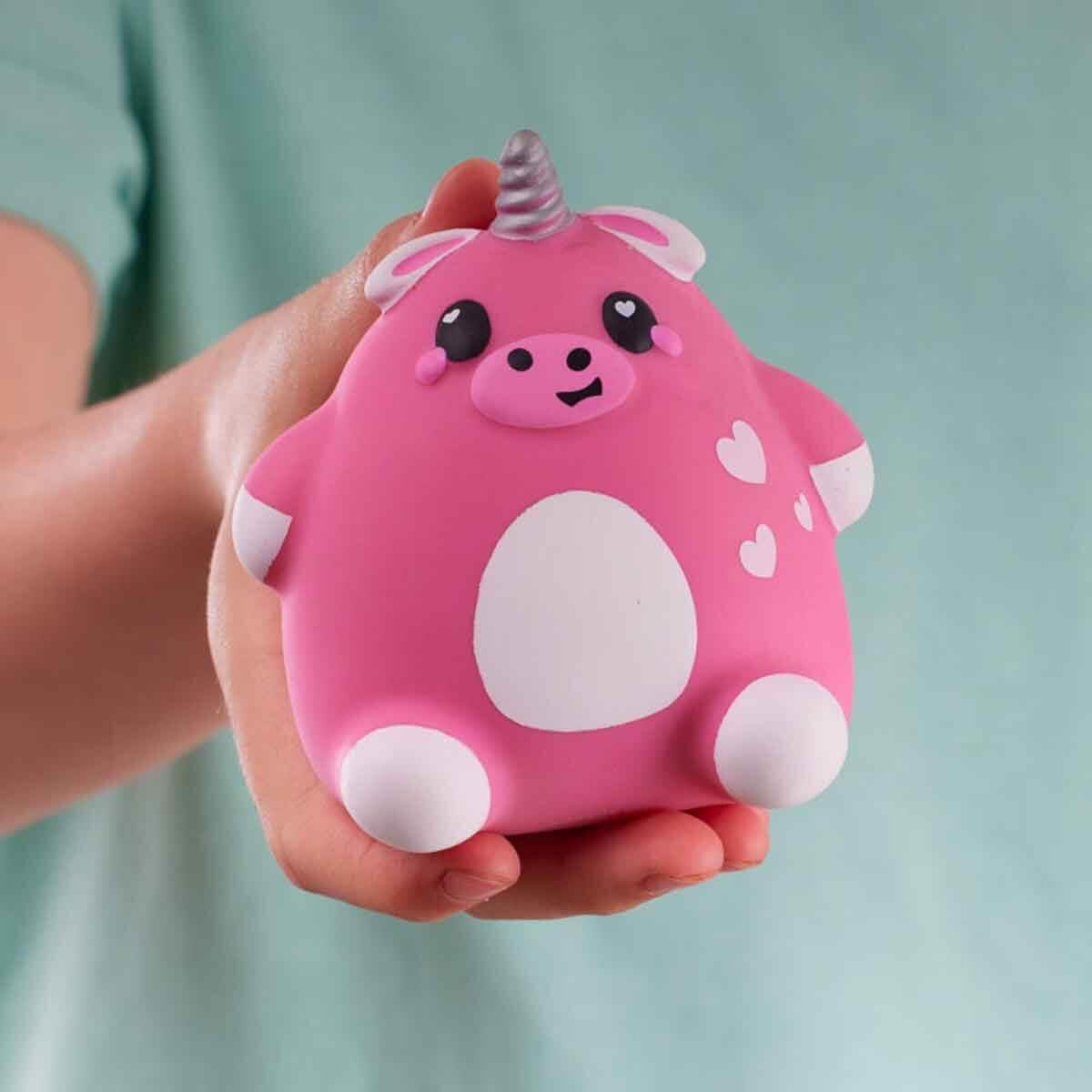 SMOOSHZEES MINI CUTZEES SQUISHY FIGUR SERI1 MH004001 - PEMBE UNICORN SCARLET Diğer MH004001 PUS