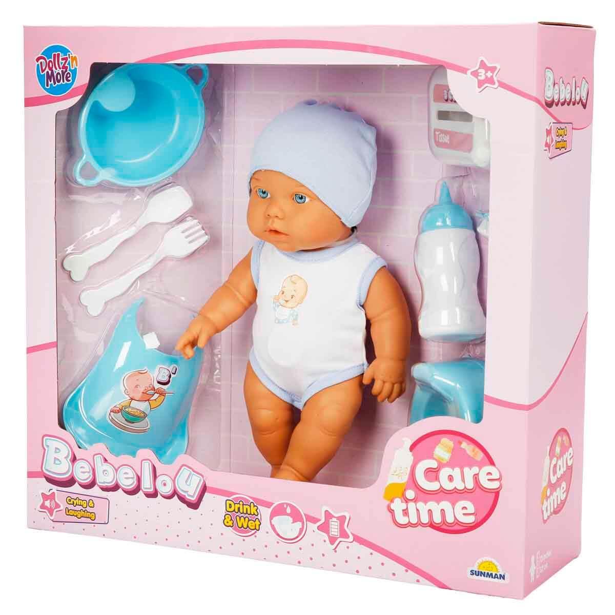 BEBELOU SESLI CARE TIME OYUN SETI 32 CM MAVI Diğer S00003823 M