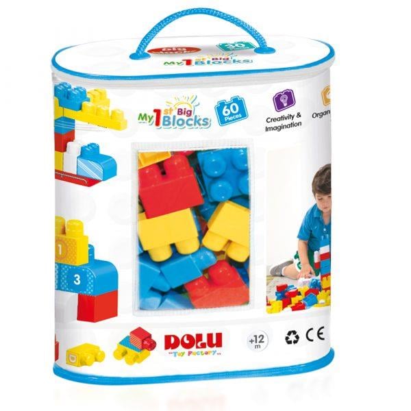 BASKILI TORBADA BUYUK BLOKLAR 60 PARCA 5019 Diğer DL 5019