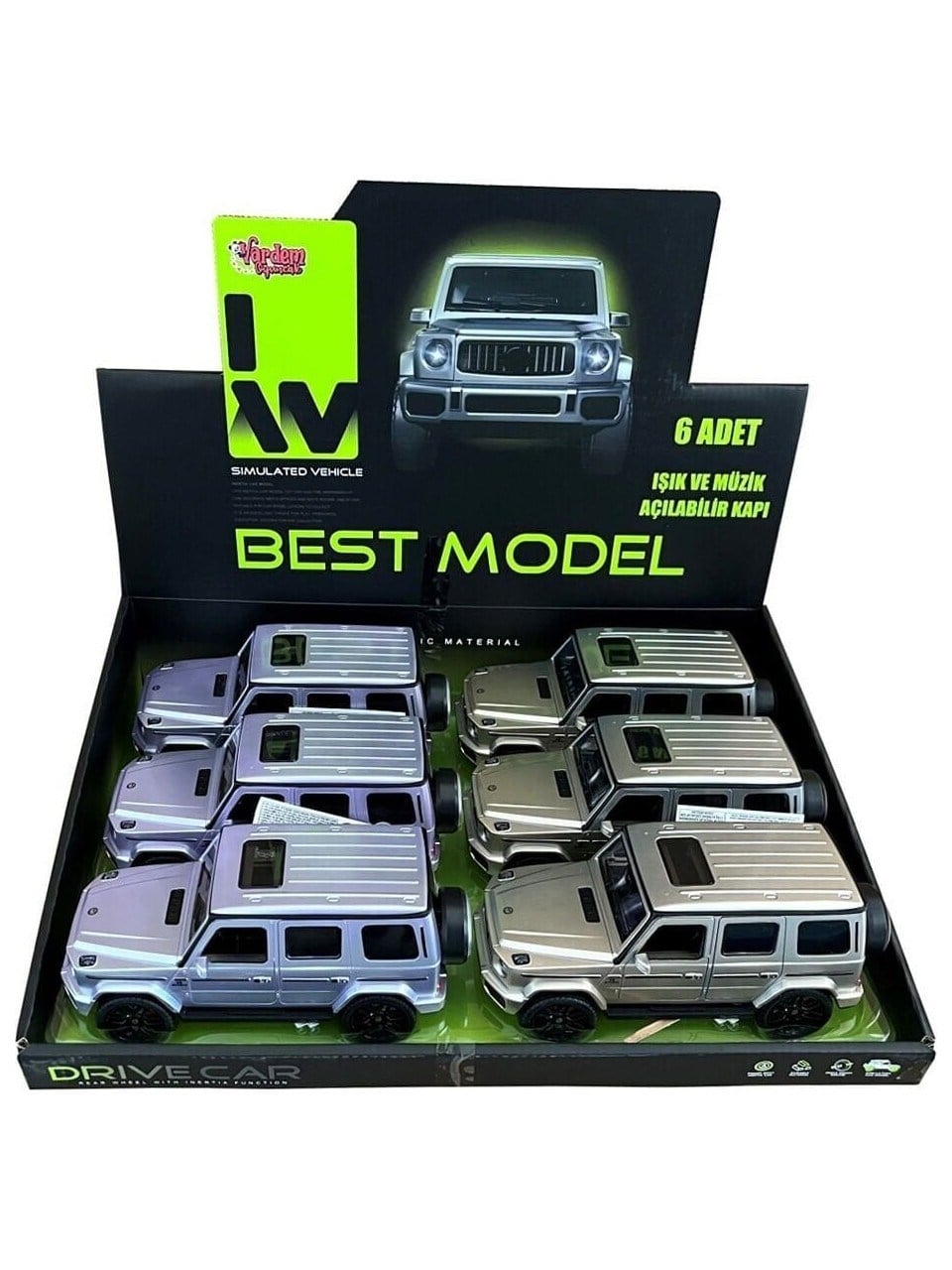Vardem Sürtmeli Sesli ve Işıklı Kapıları Açılan Jeep Vardem VRD10715