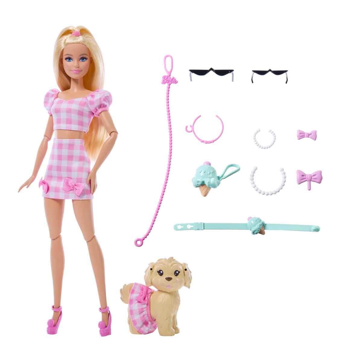 BARBIE UYUMLU DOSTLAR SARI SACLI BEBEK VE KOPEKCIGI JFP36 Diğer JFP36