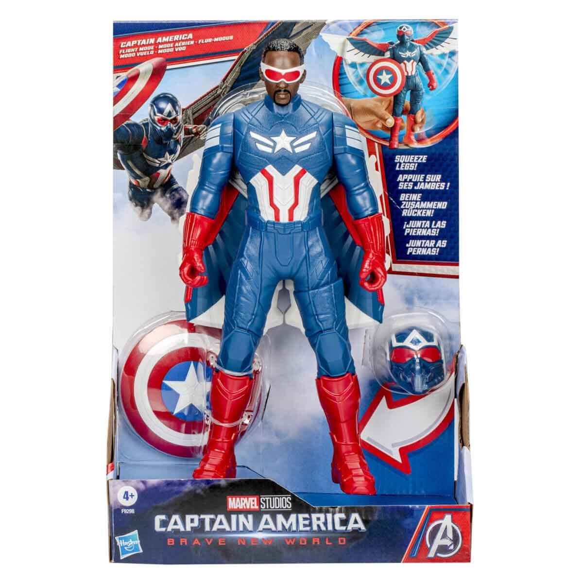 MARVEL TITAN HERO SERISI CAPTAIN AMERICA BRAVE NEW WORLD FLIGHT MODE AKSIYON FIGURU F9298 Diğer F9298