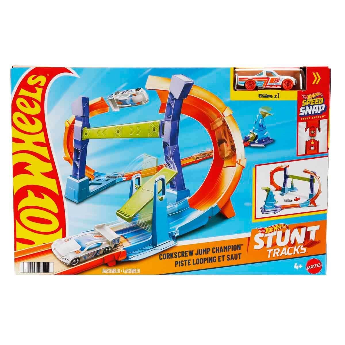 Hot Wheels Şampiyonluk Parkuru Yarış Pist Corkscrew Jump Champion GBF81-JFH36 Hot Wheels JFH36