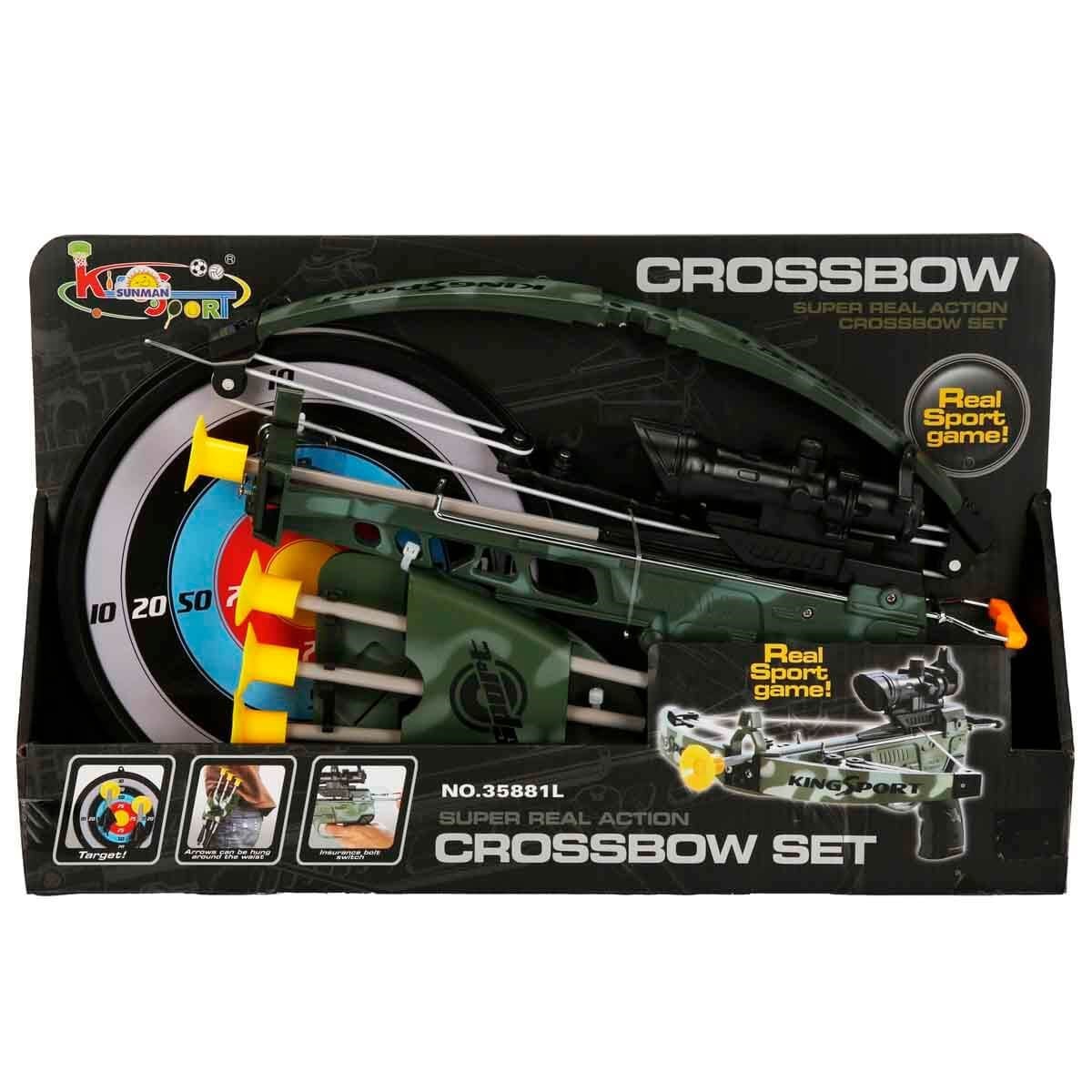 Sun-Yfn-Kng-Ok Set Crossbow Askerı 4 Vak.Ok/Sadak/Hedeflı Sunman 18159
