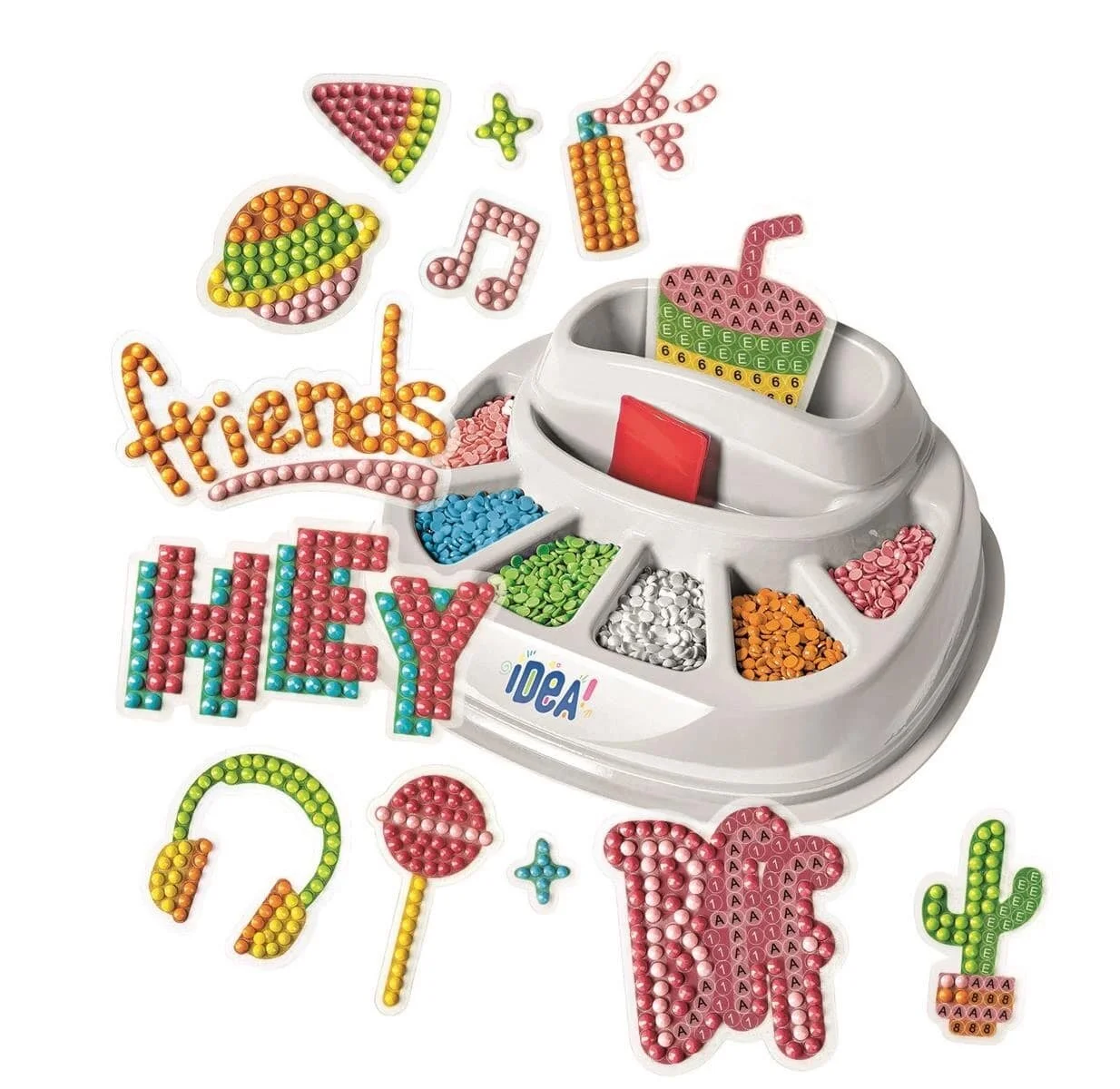 CLEMENTONI SPARKLY CREATIONS POP STYLE ISILTILI STICKER TASARIM SETI 18775 Diğer CLE 18775