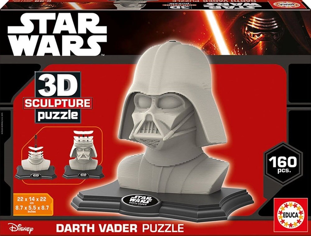 Educa 3D Puzzle 160 Parça Heykel Puzzle Darth Vader Educa HD 16500