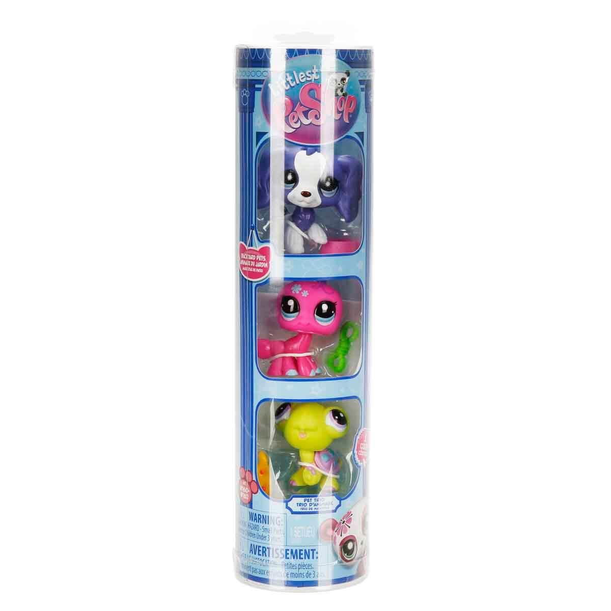 LITTLEST PET SHOP MINISLER 3LU FIGUR SETI S3 BACKYARD PETS Diğer S00006469 BCK PTS