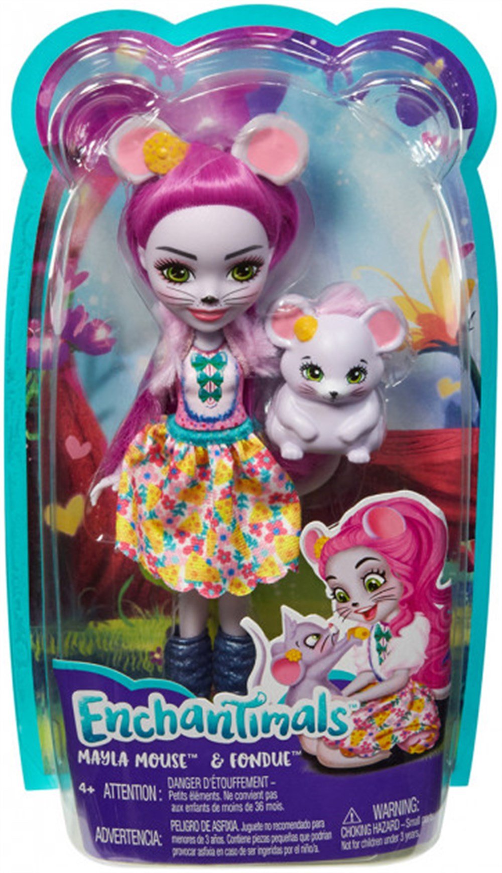 Enchantimals Ana Karakter Bebekler Mayla Mouse Ve Fondue Dvh87-Fxm76 Enchantimals FXM76