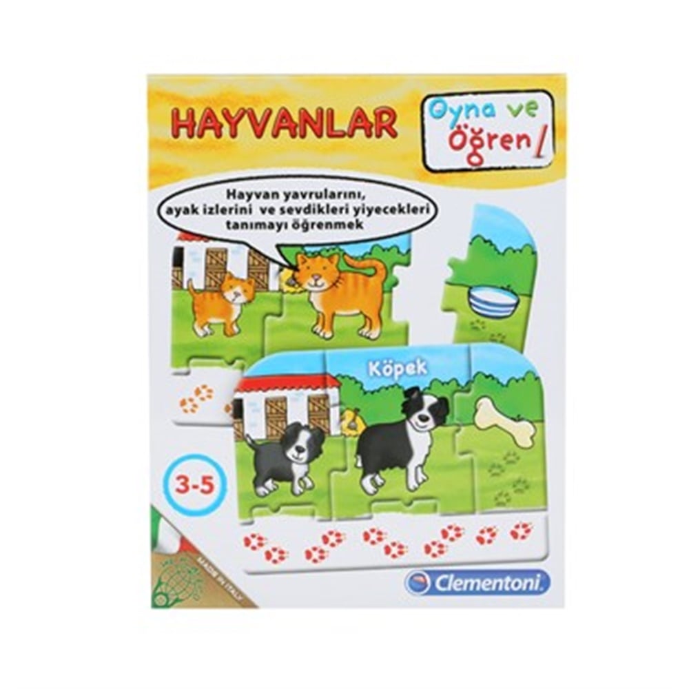 Clementoni Oyna ve Öğren Hayvanlar (3-5 Yaş)