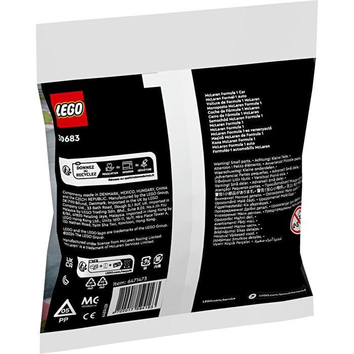 LEGO SPEED CHAMPIONS MCLAREN FORMULA 1 ARABASI 30683 Diğer LPR30683
