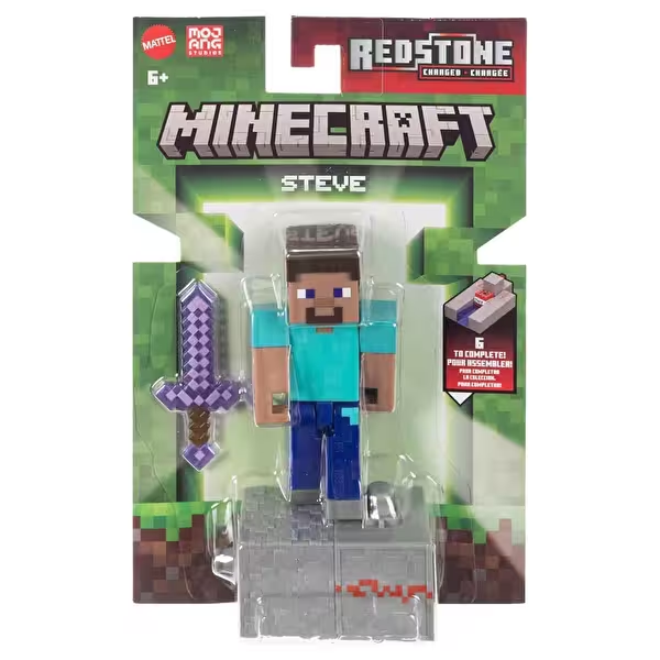 Minecraft Blok Oluştur Serisi Figürleri Steve GTP08-JJR85 Minecraft JJR85