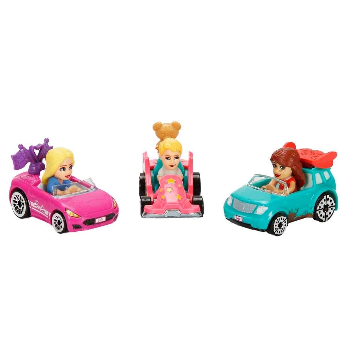 HOT WHEELS RACERVERSE BARBIE YARIS PISTI ARABALARI 3’LU PAKET JDG45 Diğer JDG45