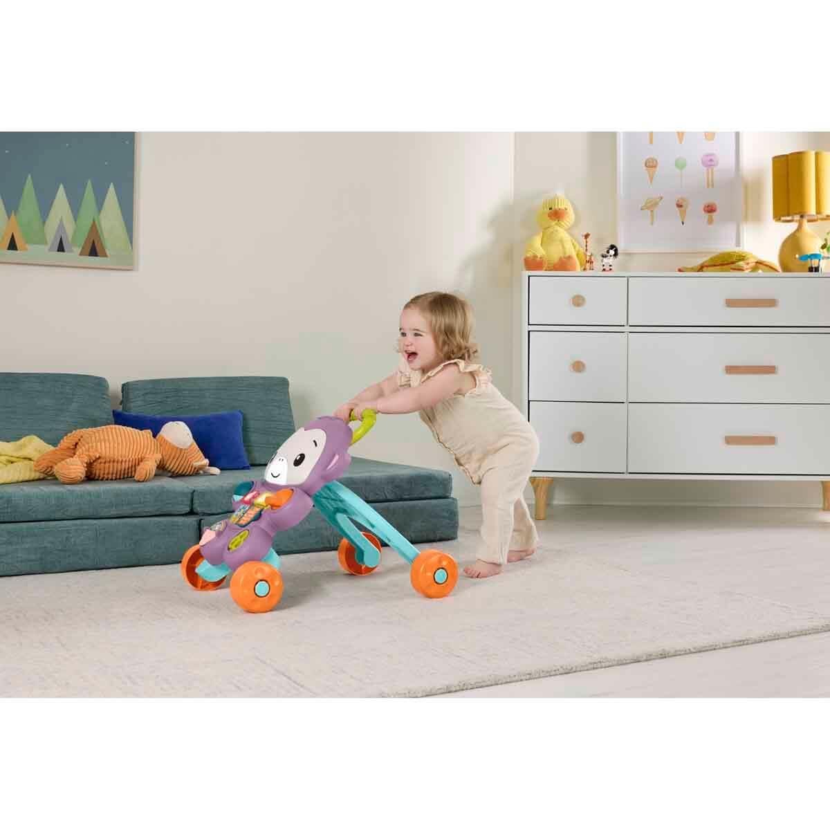 FISHER PRICE SESLI VE ISIKLI BENIMLE OGREN MOR MAYMUN YURUTEC JGW94 Diğer JGW94