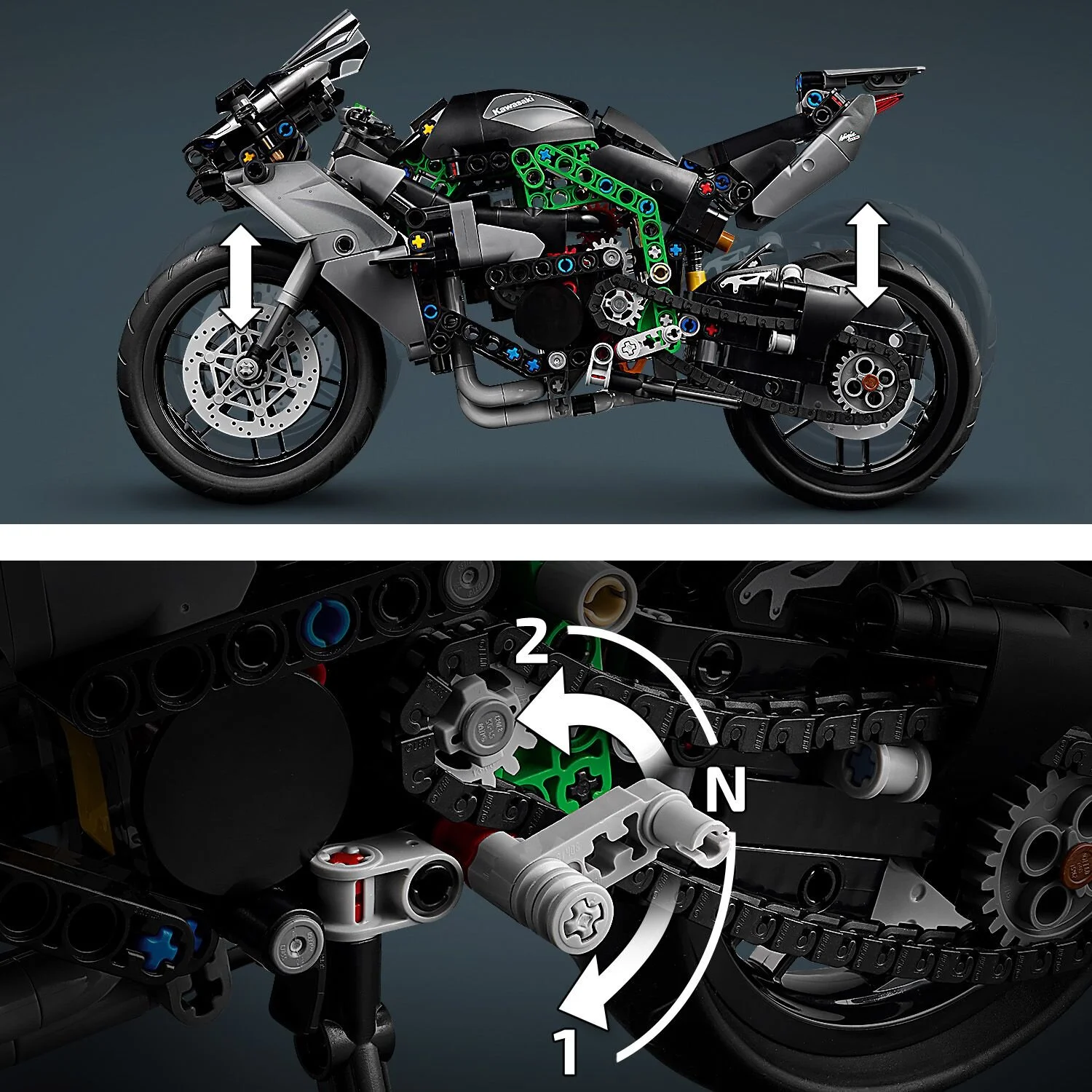LEGO TECHNIC KAWASAKI NINJA H2R MOTOSIKLET 42170 Diğer LMT42170