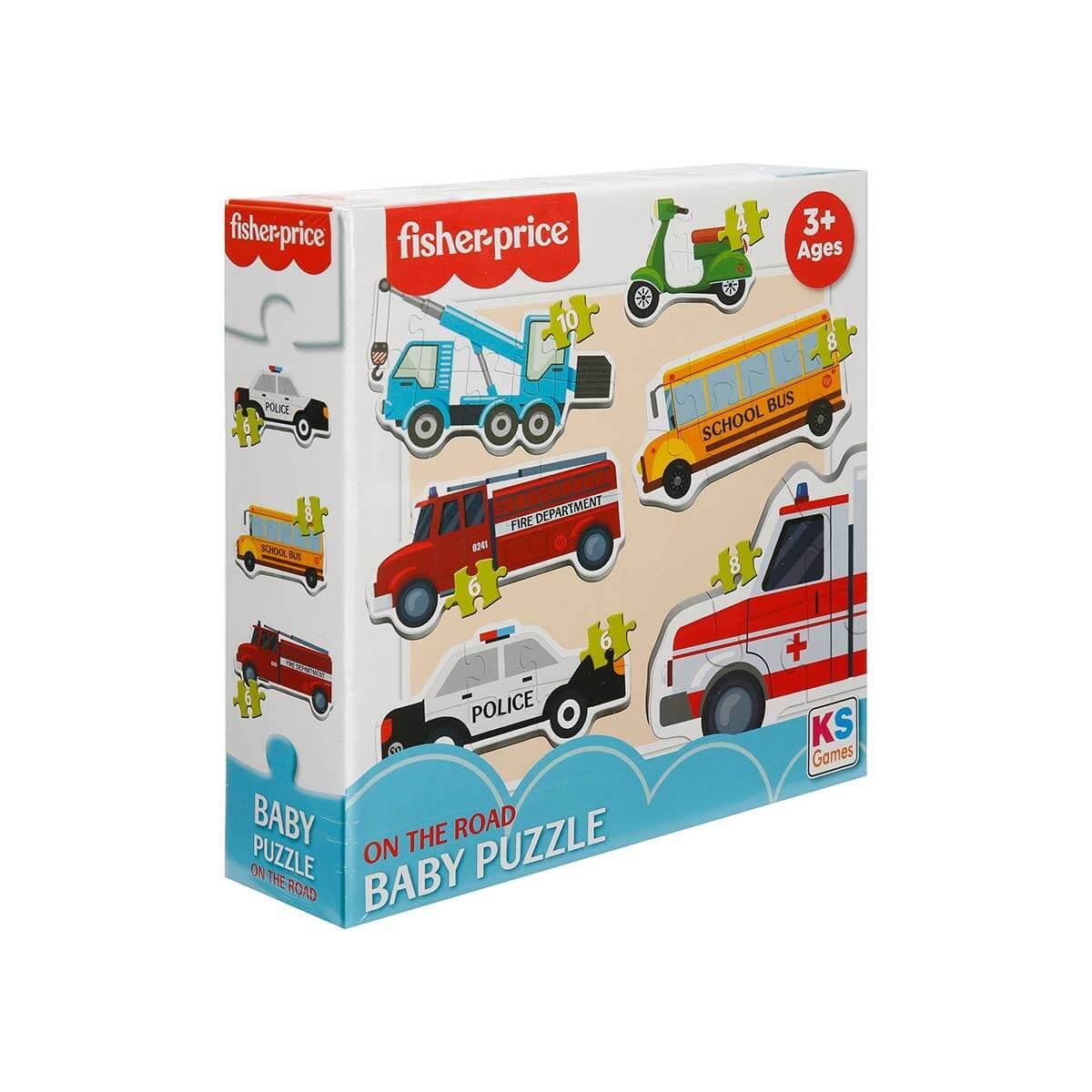 FISHER PRICE BABY ON THE ROAD 6’SI 1 ARADA PUZZLE Diğer FP 13414