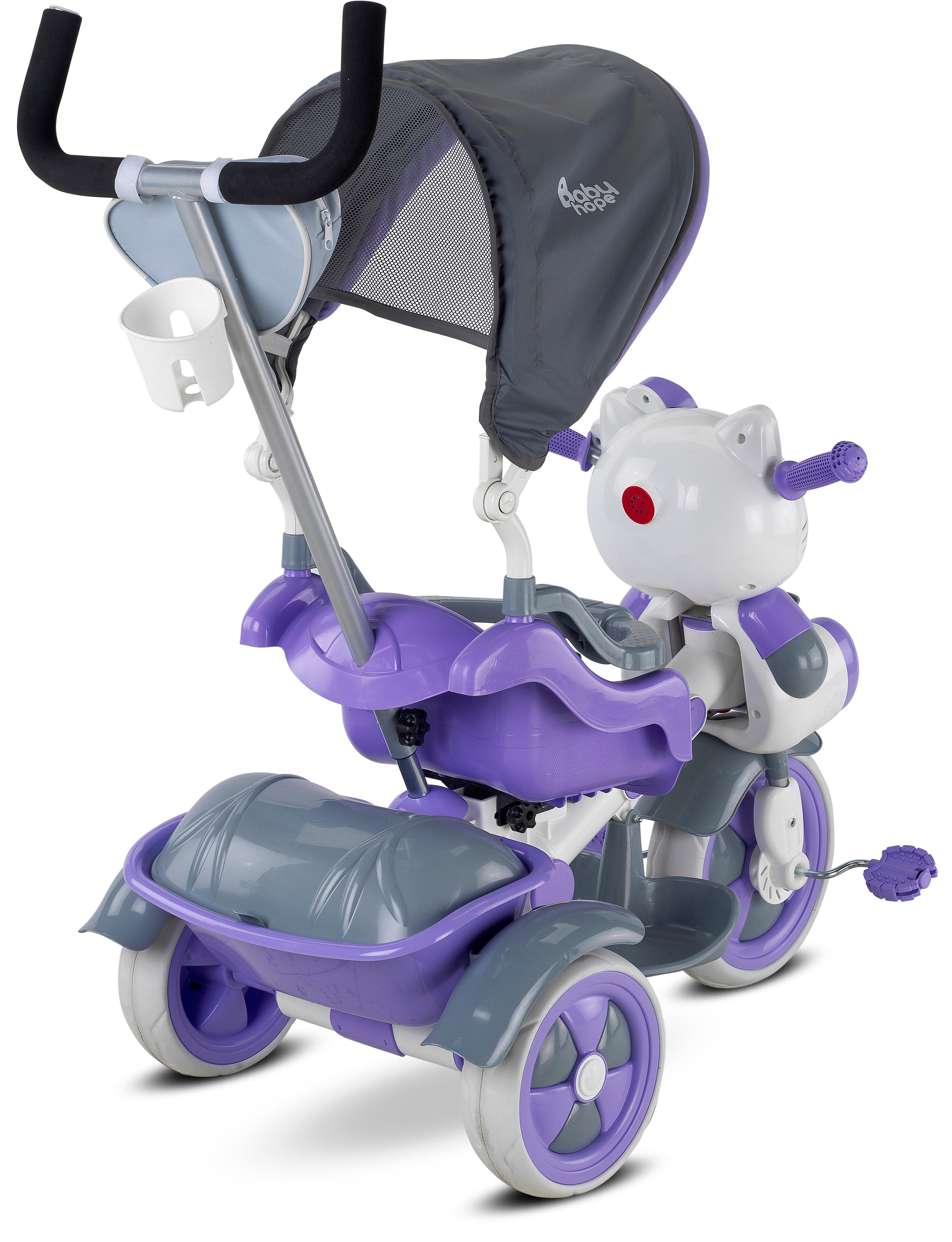 BABYHOPE KETY 3 TEKER KONTROLLU BISIKLET PEMBE-LILA Diğer 135 30 L
