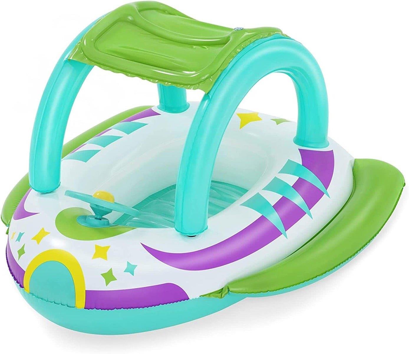 BESTWAY SPACE SPLASH INFLATABLE BABY BOAT WITH SUNSHADE - 34149 Diğer 34149