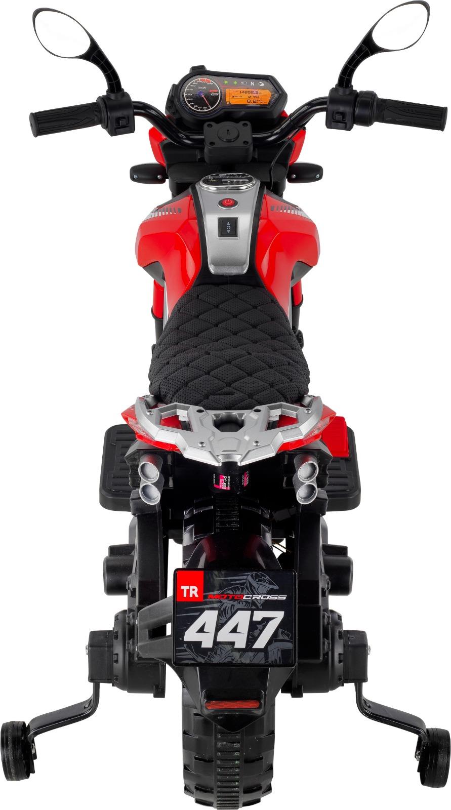 Babyhope 447 Motocross Akülü Motorsiklet 12V Kırmızı Babyhope 447 MTCRSS K