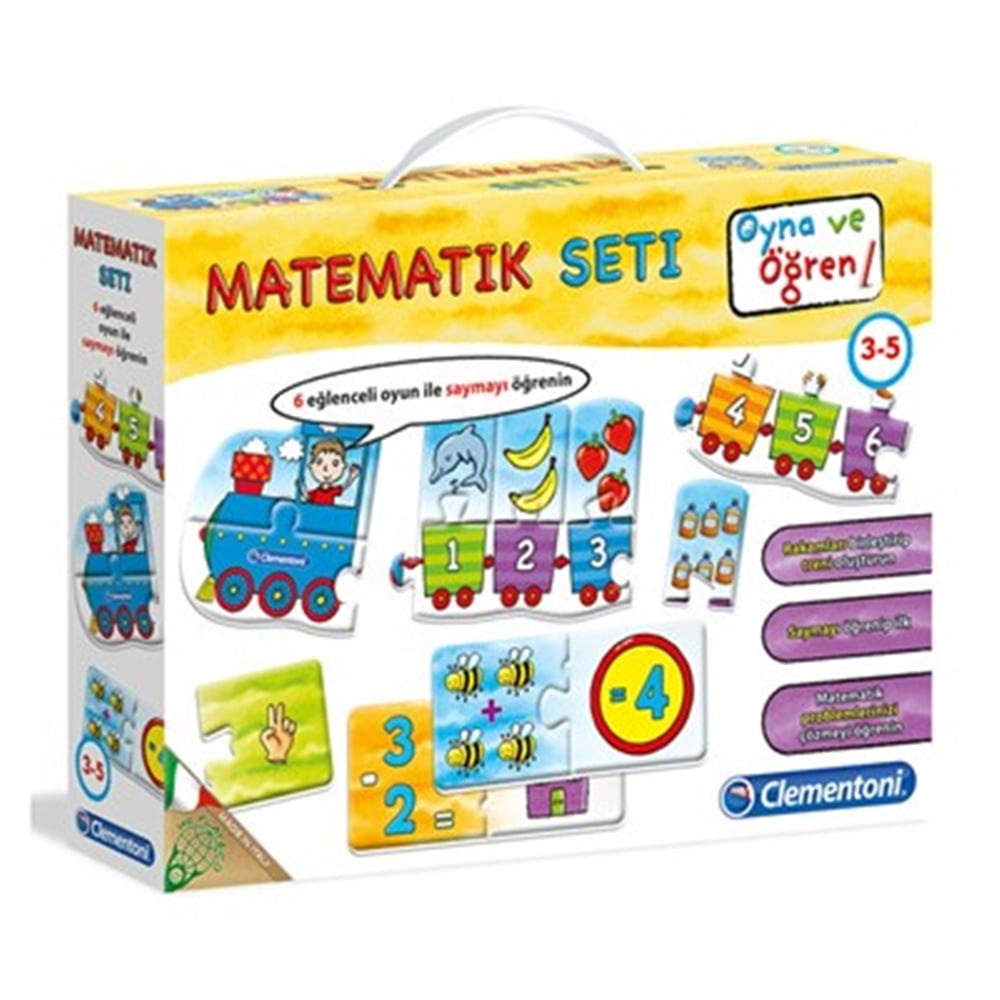 Clementoni Oyna ve Öğren Matematik Seti (3-5 Yaş)
