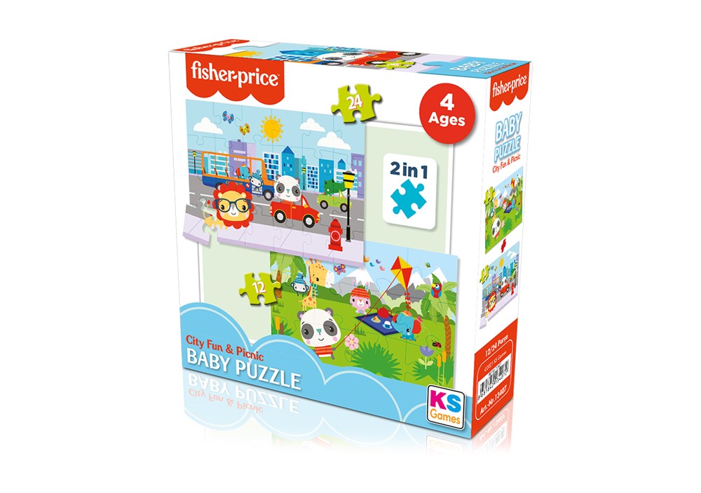 Fisher Price Baby Puzzle City Fun & Picnic 2 in 1 Fisher Price FP13407