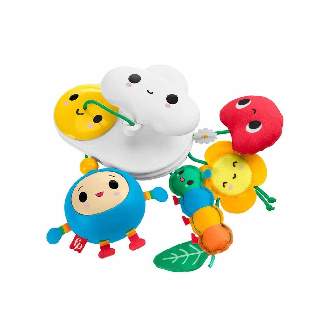 Fisher Price Mutlu Dünya Eğlenceli Bebek Arabası Oyuncağı HBW13 Fisher Price HBW13