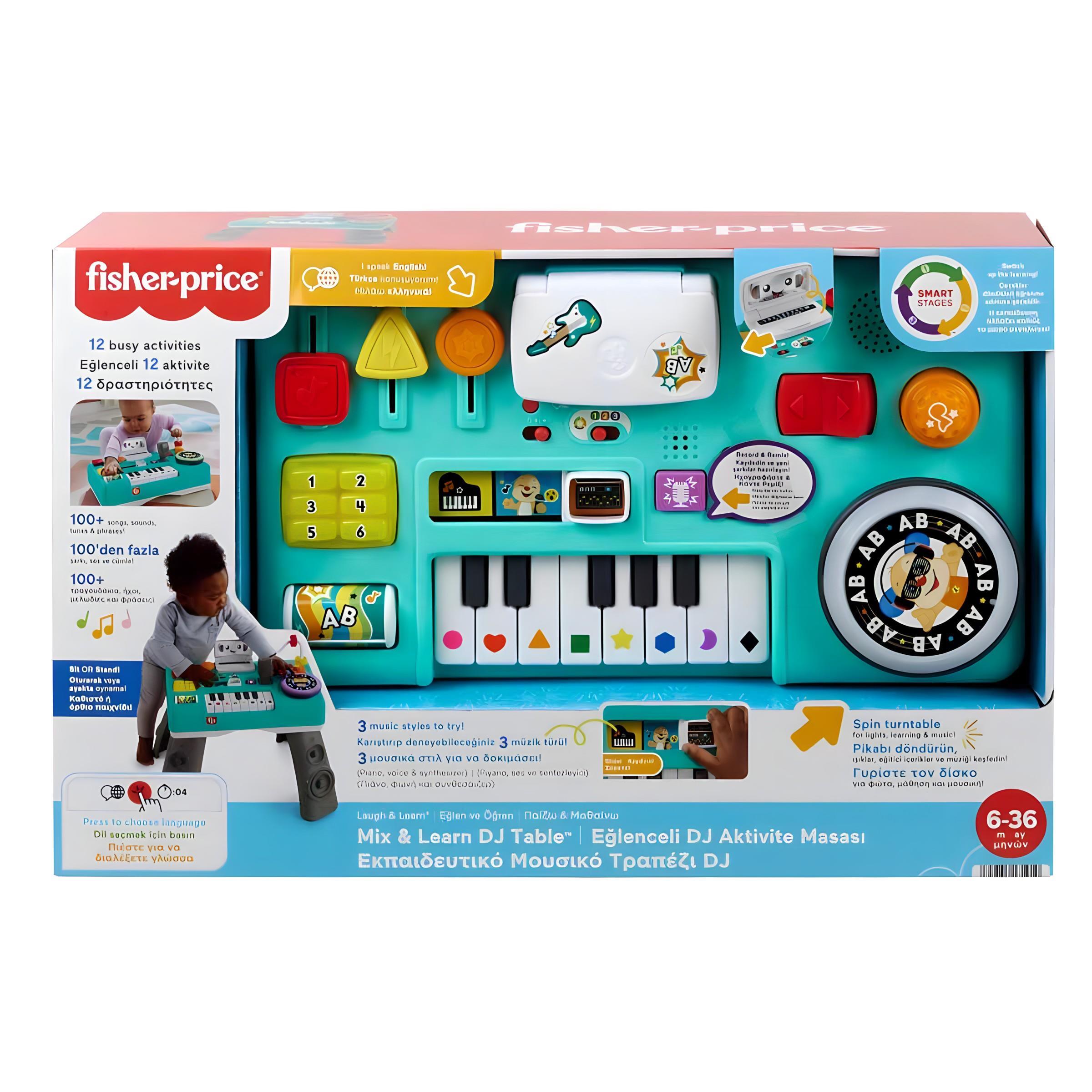 Fisher Price Sesli ve Işıklı Eğlenceli Dj Aktivite Masası HRB61 Fisher Price HRB61