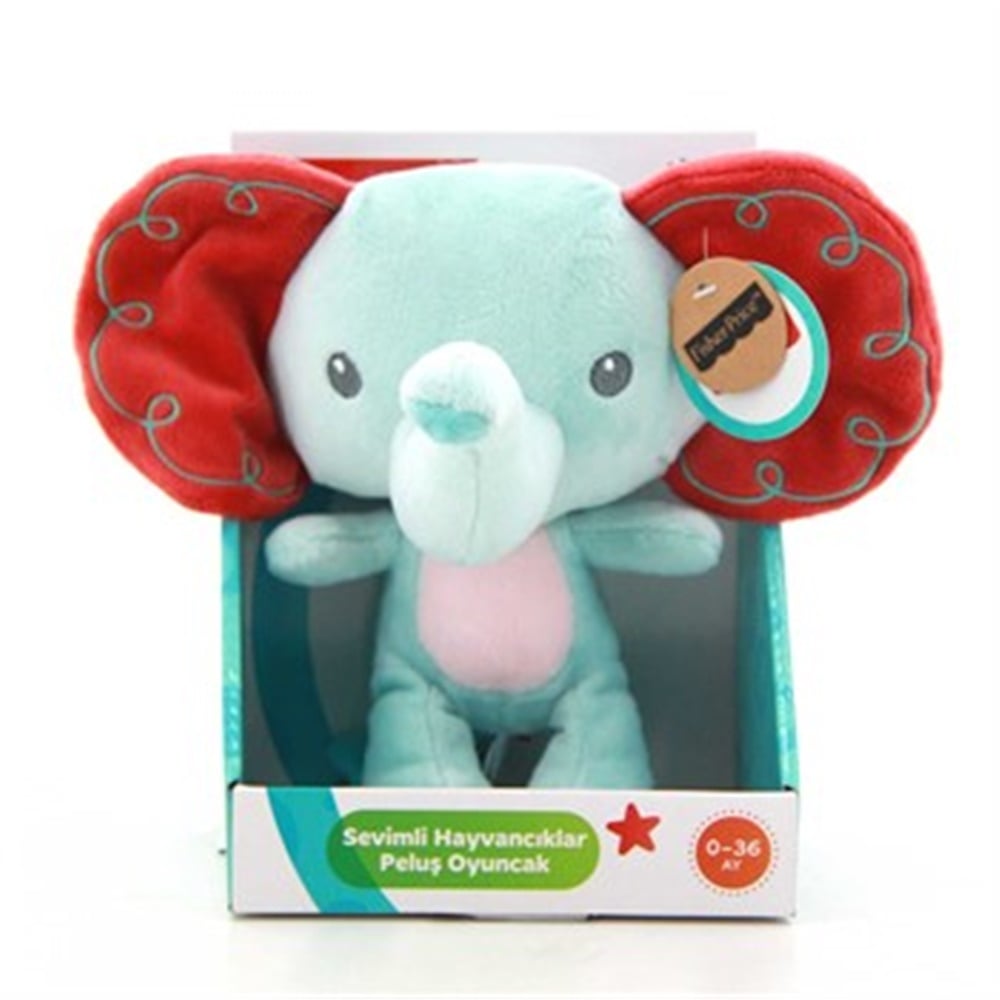 Fisher Price Oturan Büyük Kafalı Peluş Aslan - Fil - Zebra