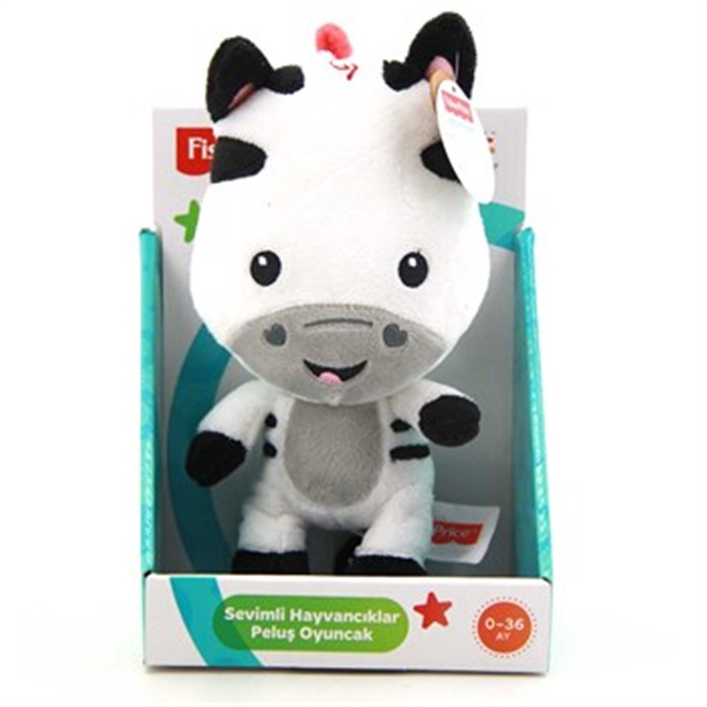 Fisher Price Oturan Büyük Kafalı Peluş Aslan - Fil - Zebra