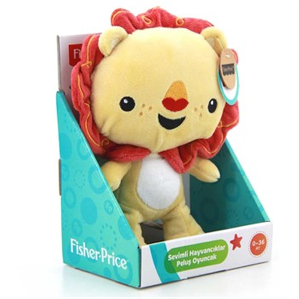 Fisher Price Oturan Büyük Kafalı Peluş Aslan - Fil - Zebra