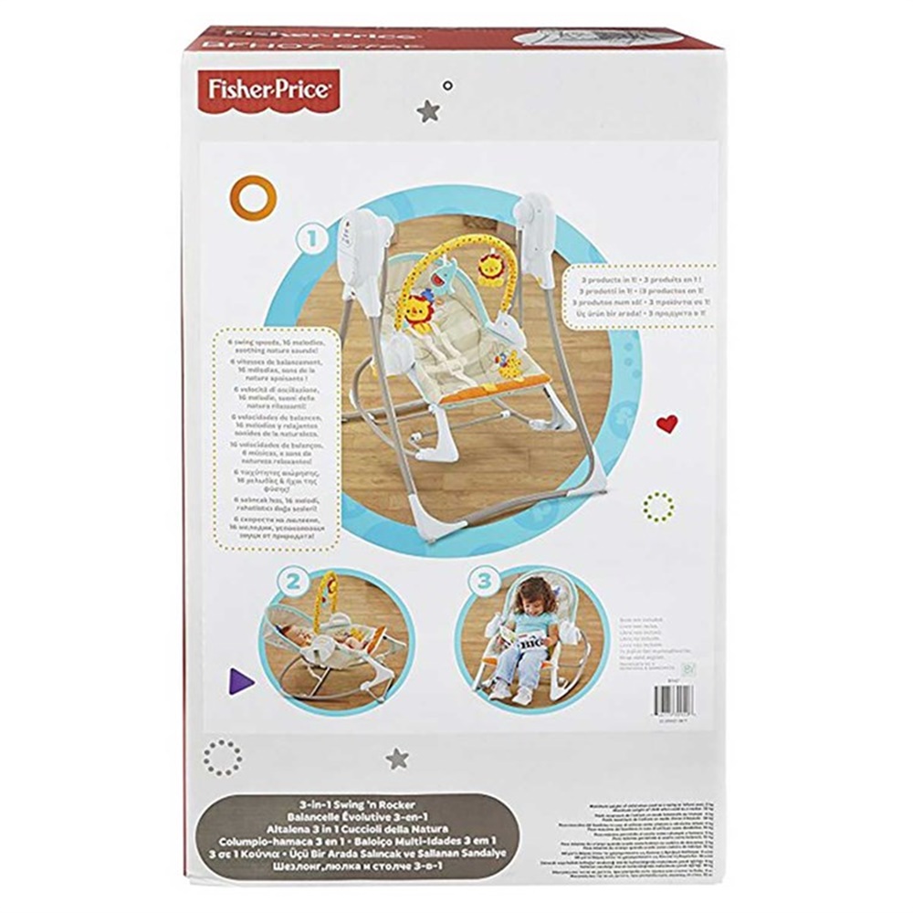 Fisher Price Üçü Bir Arada Salıncak BFH07