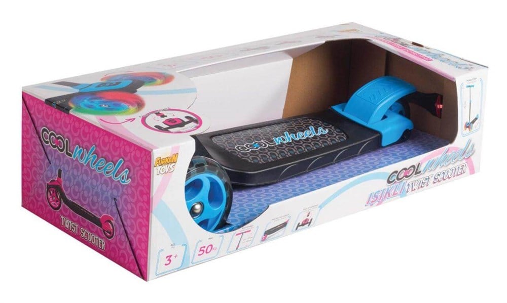 Cool Wheels Twist Led Işıklı 3 Tekerlekli Scooter Mavi Furkan FR58055