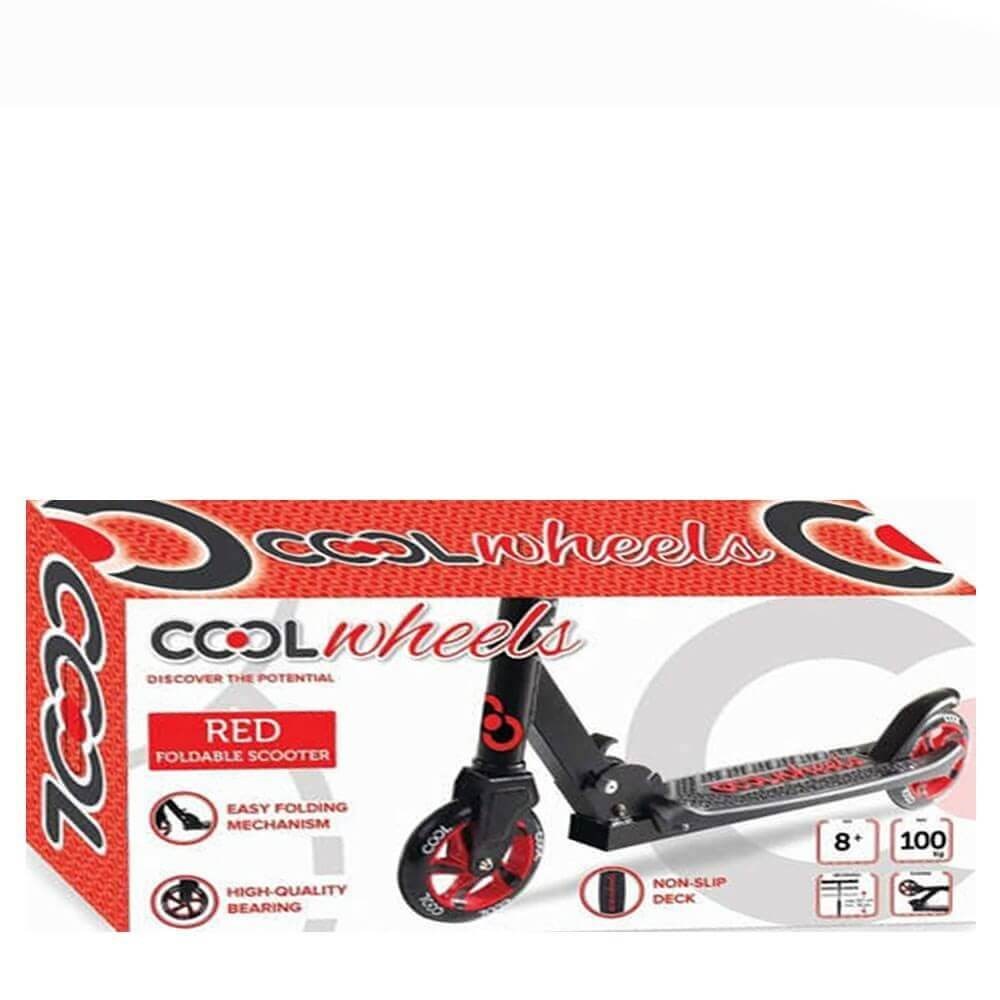 Cool Wheels 2 Tekerlekli Katlanabilir Scooter 8+ Yaş Kırmızı Furkan FR58376