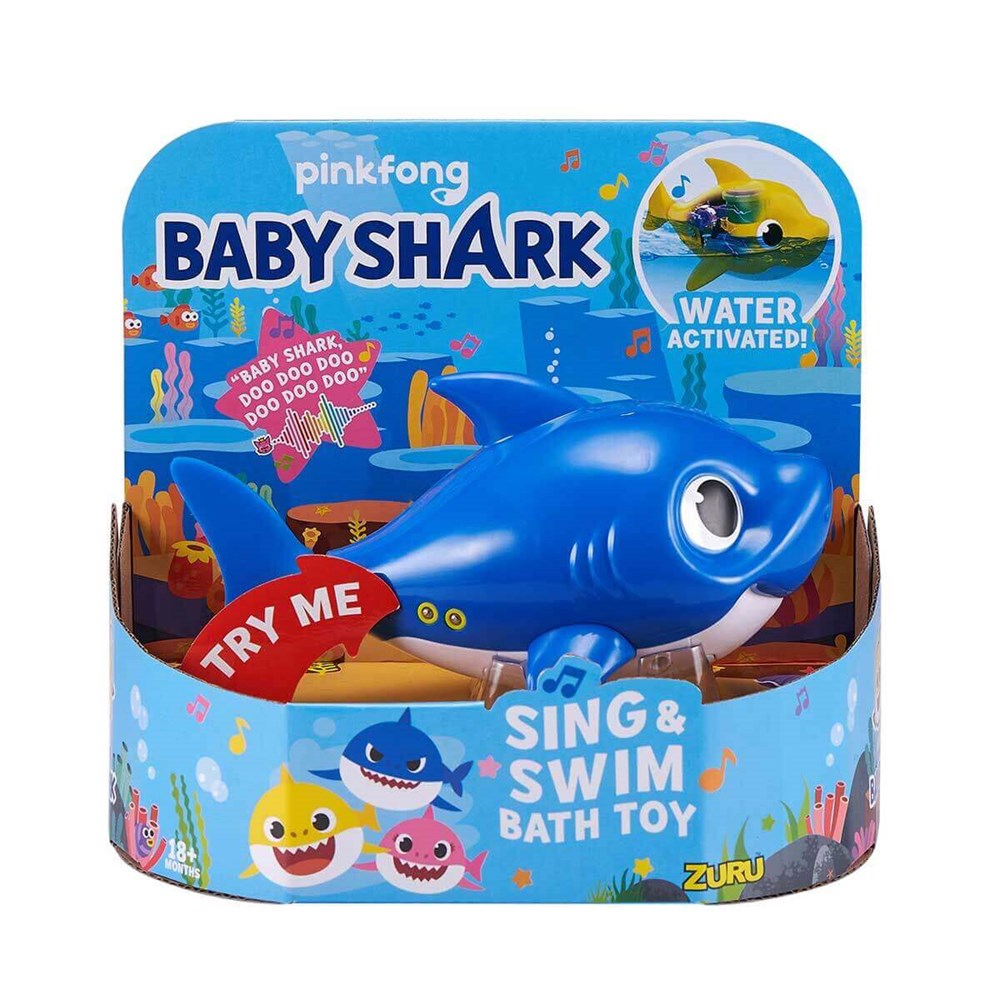 Baby Shark Sesli Yüzen Dady Shark Giochi Preziosi BAH03000 M