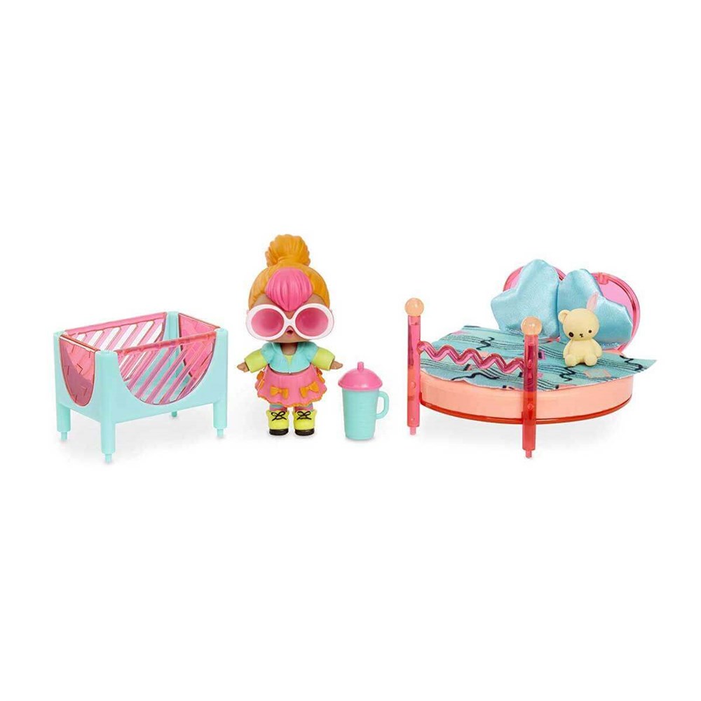 L.O.L BEBEK VE MOBILYA OYUN SETI - BEDROOM Giochi Preziosi LLU90000 BED