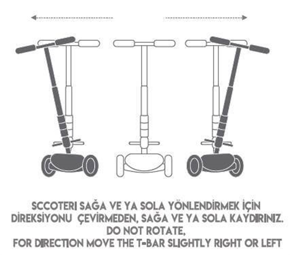 Gokidy Işıklı Mini Scooter Yeşil Gokidy GVN84702 Y