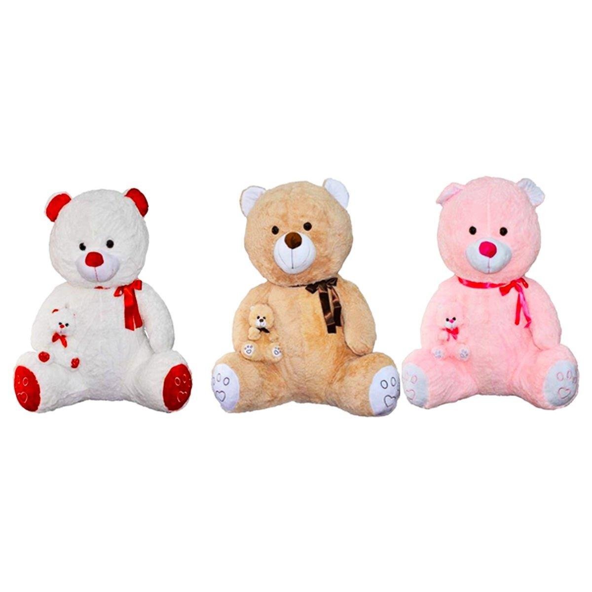 Halley Peluş Yavrulu Ayı 100 cm 62518 Halley Oyuncak PL62518