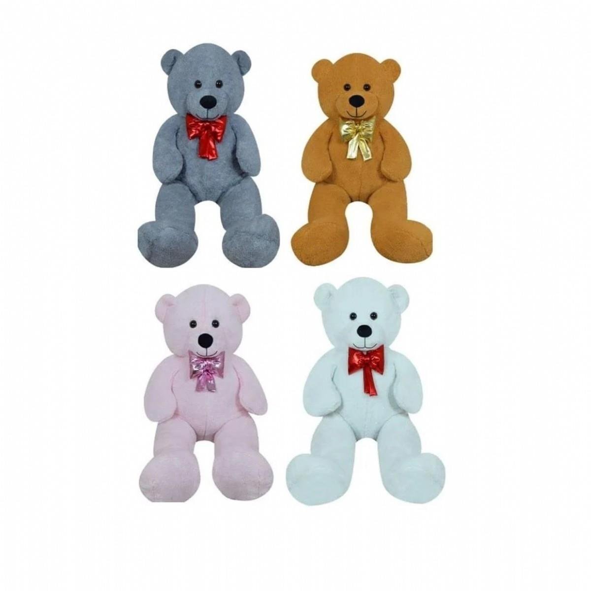 Halley Peluş 125 cm Kurdelalı Büyük Ayıcık 62537 Halley Oyuncak PL62537