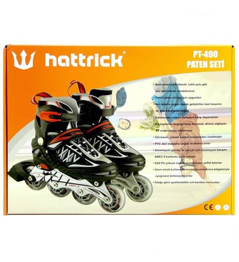Hattrick PT490 Paten 34-37 Kırmızı Hattrick PT490 M K