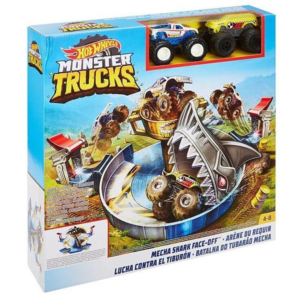 Hot Wheels Mecha Köpek Balığı Çarpışması Oyun Seti FYK14 Hot Wheels FYK14