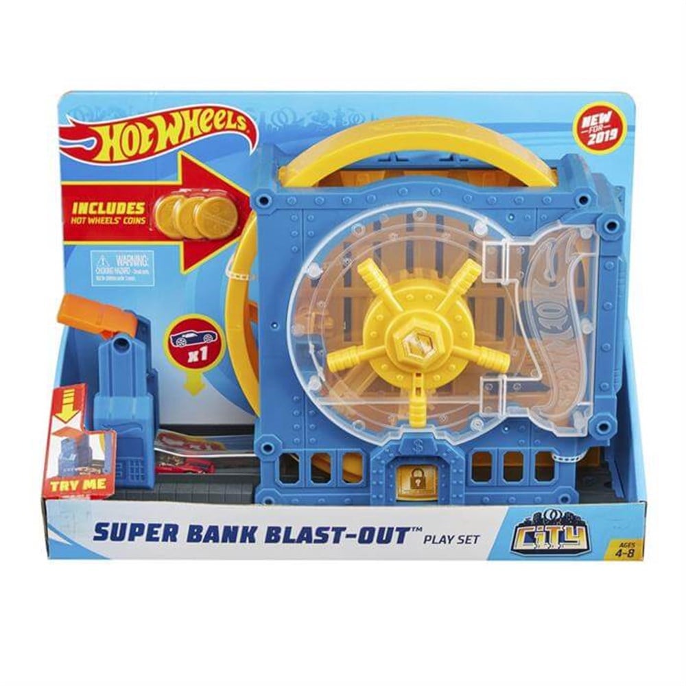 Hot Wheels Parkurda Dönüş Macerası Oyun Seti Bankadan Kaçış Heyecanı Fnb15-Gbf96 Hot Wheels GBF96