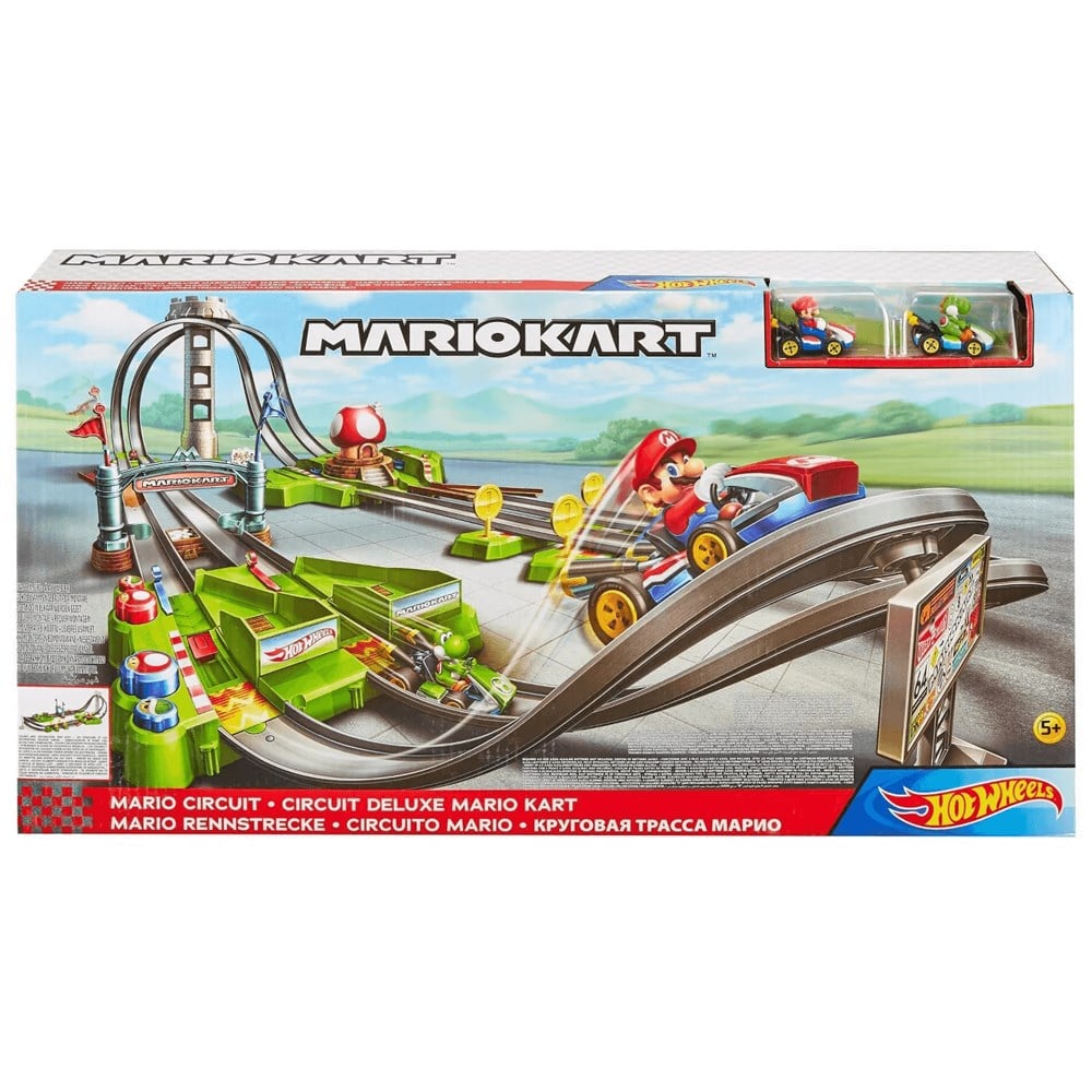 Hot Wheels Mario Kart Motorlu Çılgın Dönüş Parkuru Yarış Seti GCP27 Hot Wheels GCP27