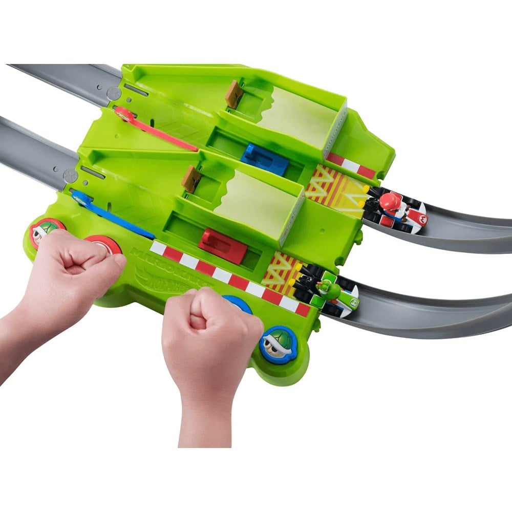 Hot Wheels Mario Kart Motorlu Çılgın Dönüş Parkuru Yarış Seti GCP27 Hot Wheels GCP27